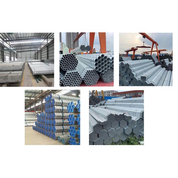Hot Dipped Galvanized Gi Round Steel Pipes For Borewell 2m 2 Inch