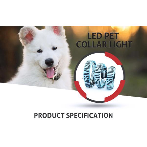 Safe Luminous Light Up Dog Collar Cat Pet Safety Flashing Flash LED