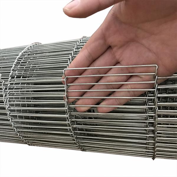 Light Grey Stainless Steel Plate Link Conveyor Belt With Baffle