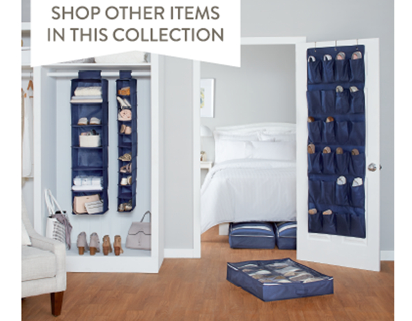 Foldable Heavy Duty 6 Shelf Hanging Closet Organizer