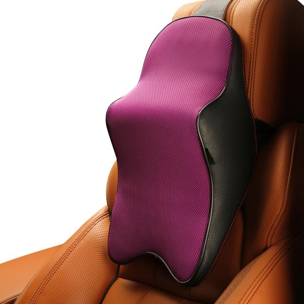 Memory Foam Car Neck Pillow - Neck Support Headrest Pillow - Lumbar Support for Car Two-in-One Back Seat Cushion