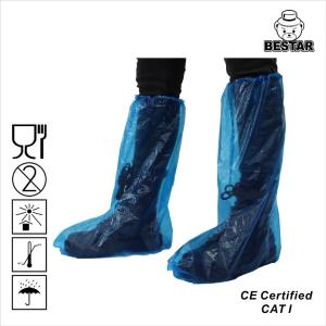 China Waterproof Plastic LDPE Disposable Boot Cover Foot Booties for Fishing on sale