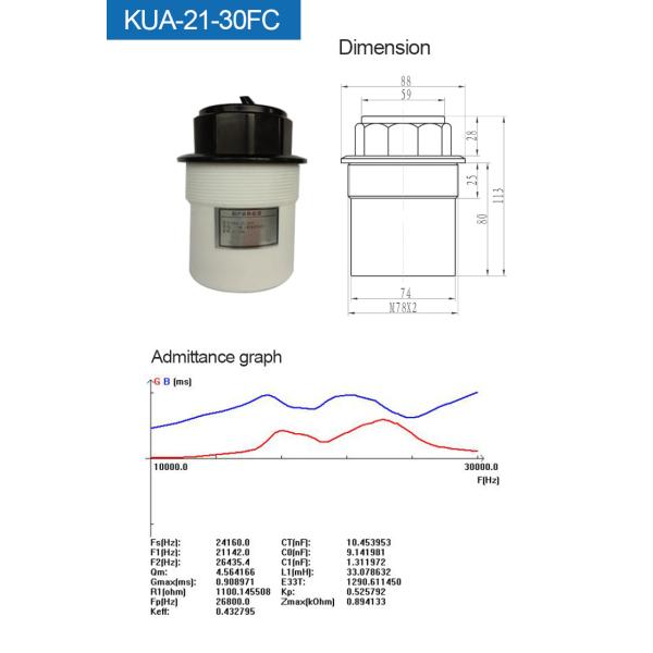 Waterproof Ndt Ultrasonic Transducer Sensor Probe Sonicator For Transportation with pressure ≤3kg or 0.3MPa