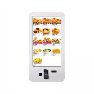 Quality Fast Food Ordering Self Service Digital Signage Wall Mount With Printer Camera wholesale