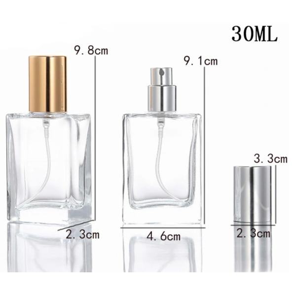 50ml 100ml 30ml Empty Perfume BottleWith Aluminum Mist Sprayer