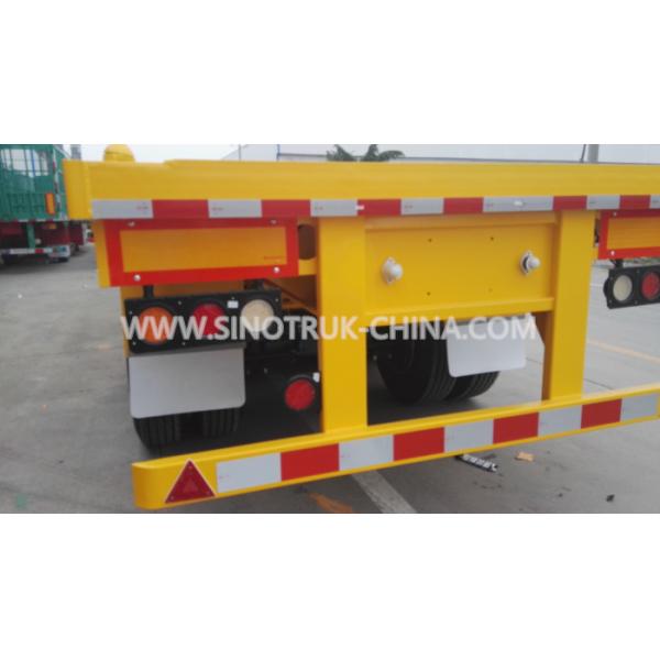 12 WHEELS FLATBED SEMI TRAILER TO LOAD 1X40 OR 2X20 CONTAINERS 28T SUPPORT LEG