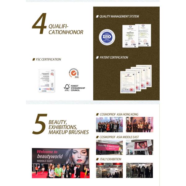 A40 Natural Sable Hair Eyeshadow Blending Brush Custom Label Easy To Clean