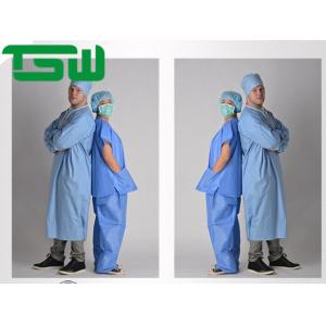 China Disposable Non Toxic Round Neck Nonwoven Surgical Scrub Suit on sale