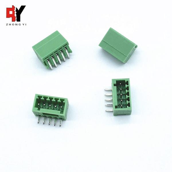 2-24 Poles 2.5/2.54mm Term Block Plug Narrow Spacing HQ15EDGRC Right Angle