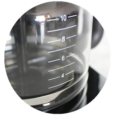 Stylish black home integrated 1250ml / 8-10cups grinding and cooking drip coffee machine