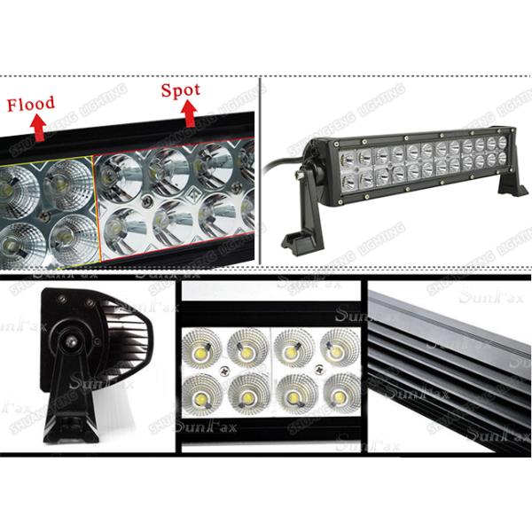 13.5 Inch 72W Cree Double Row LED Light Bar 10 - 30V 6000K PC Lens Anti Corrosion