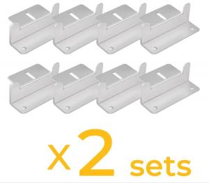 Quality 16 Units Campervans Solar Panel Accessories Mounting Bracket Kits For Tile Roof wholesale