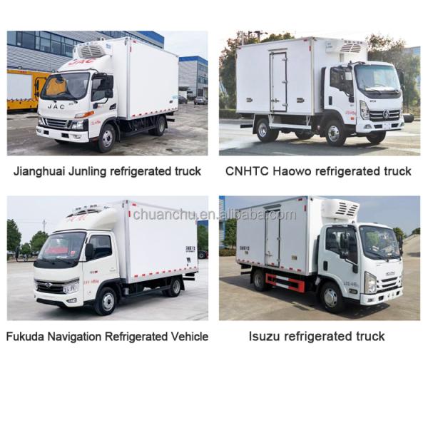 Jiangxi Isuzu EC5 Refrigerated Truck with 1-10T Load Capacity 4.2-meter Cold Chain Freezer Truck Seafood Transport Truck