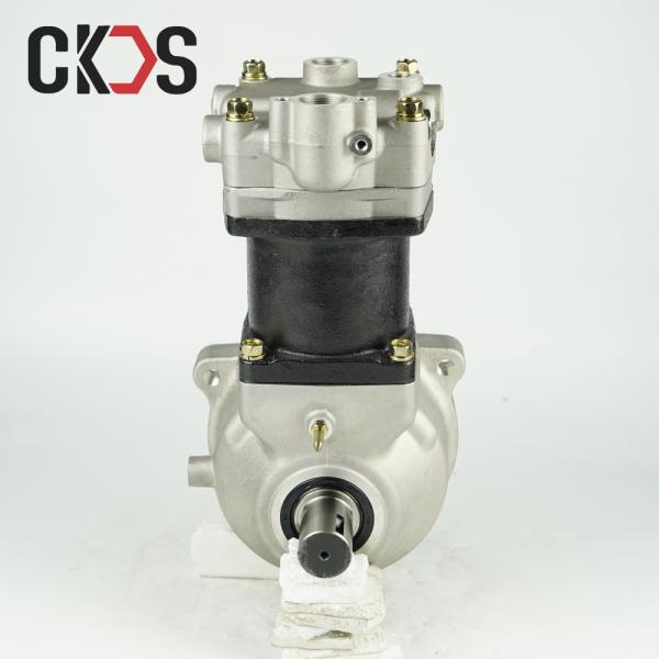 China Manufacturers Japanese Truck Diesel Engine Pneumatic Air Brake Compressor for 6WF1 Double cylinder Engine 35MM Shaft Diam