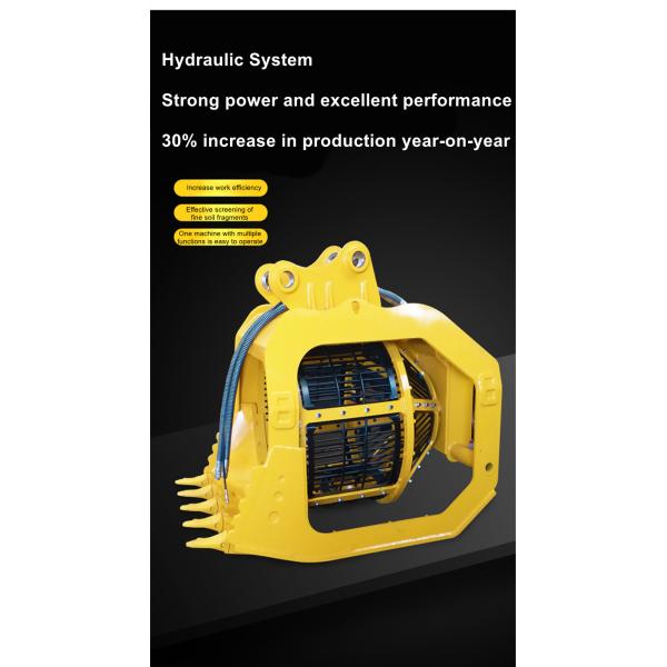 Customizable Rotary Screen Bucket Construction Hydraulic Excavator Sieve Bucket