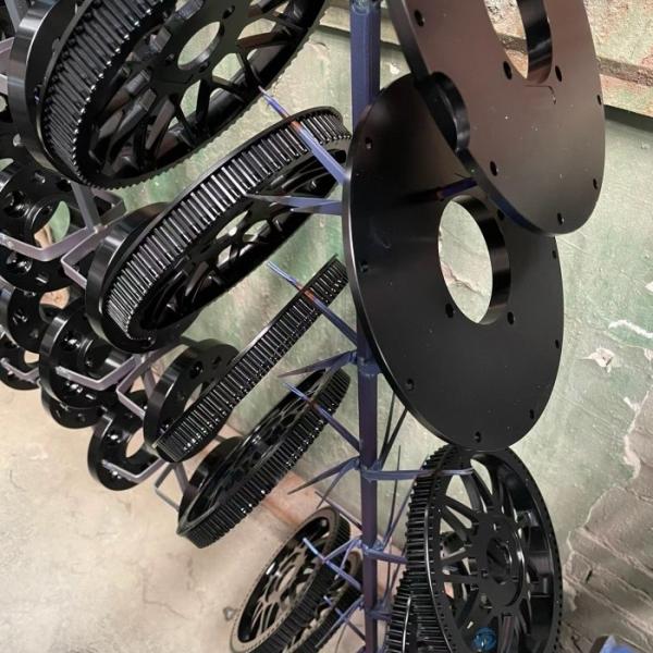 Precision Aluminium Transmission Wheel CNC Machined Bicycle Wheel For Modification