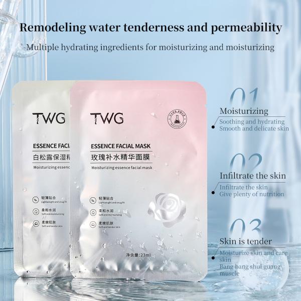 Factory Price Face Sheet Mask Astaxanthin Whitening Moisturizing White Truffle Serum Facial Mask Rose Face Mask