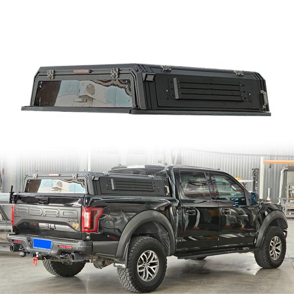 Waterproof Black 4X4 Aluminum Canopy for Ford Ranger/Raptor T6/T7/T8 Hard Top Trucks
