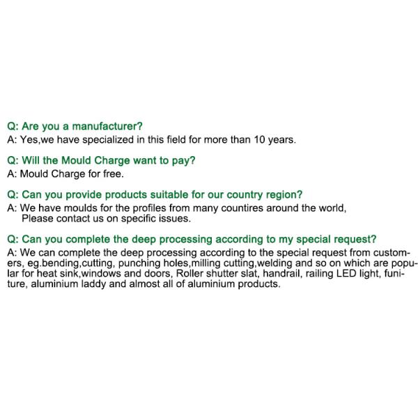 Powder Coated and wooden Aluminium profile for cabinet