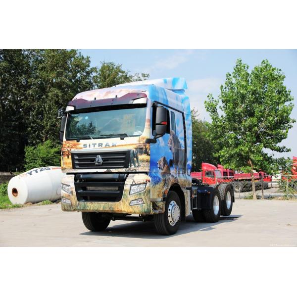 Low Oil Consumption 6*4 Tractor Truck Head Large Volume Fuel Tank 400L