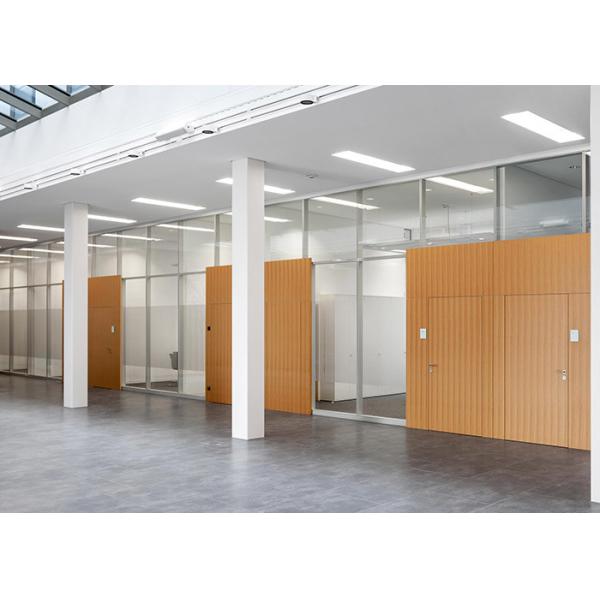 Soundproof Double Office Glass Partition Walls Affordable Workspaces Glawall Customization Wall