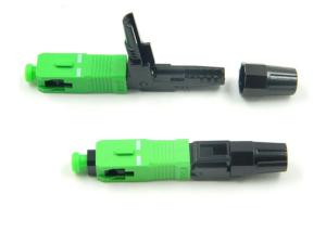 Quality SC / APC Optical Connector Green Color 1000 Times Durability High Durability wholesale