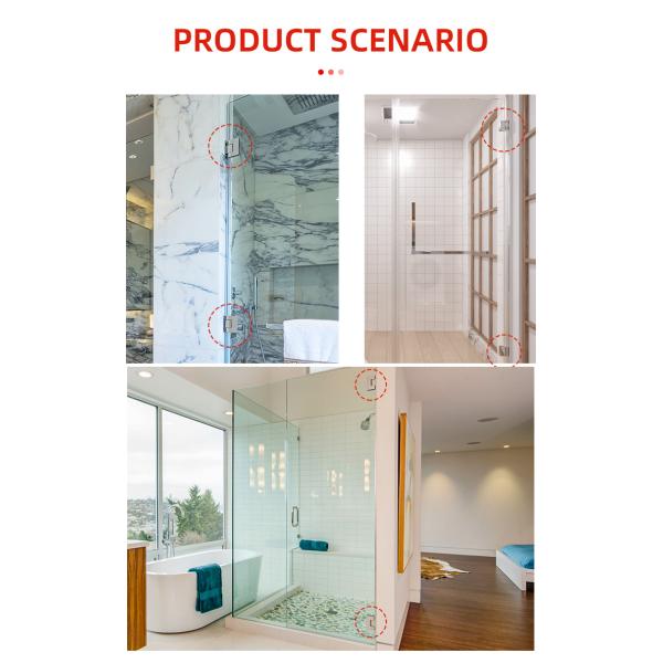 Modern Design 180 Degree Brass or Stainless Steel Glass Hardware Bathroom Door Shower Lifting Hinge
