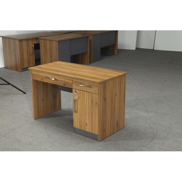 Modern Wood Office Computer Desk PVC Edge Design For Commercial Using