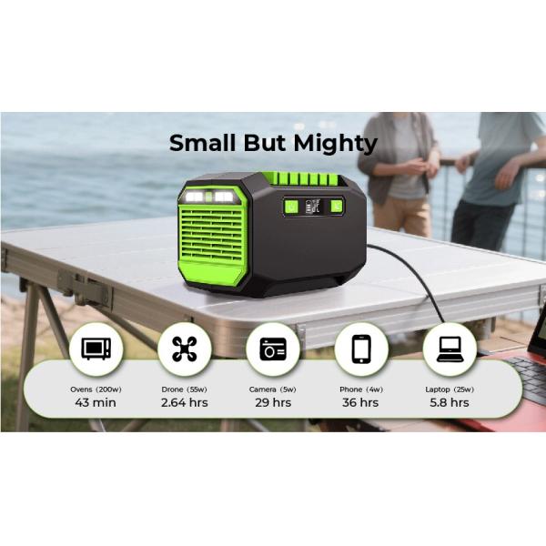 200W Portable Power Station with MPPT Solar Charger