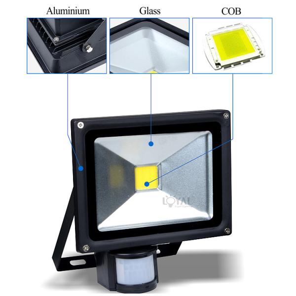 Motion Sensor IP65 Outdoor LED Flood Light 10W 20W 30W 50W With CE ROHS
