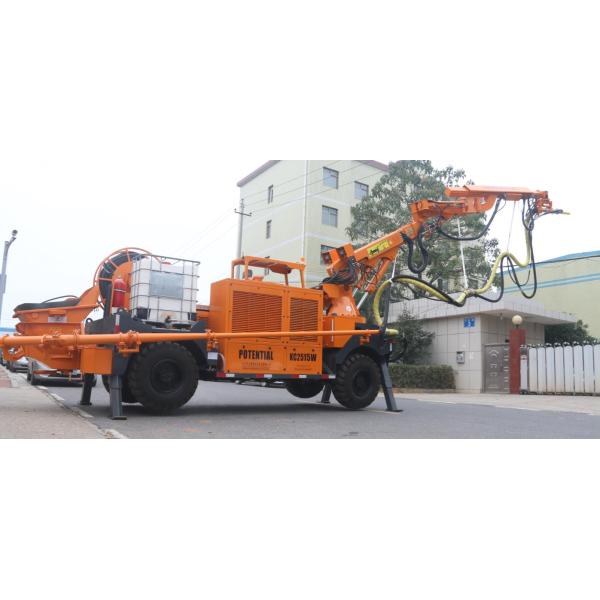 15T Wet Shotcrete Machine 360 Degree Rotation Double Circuit Hydraulic System
