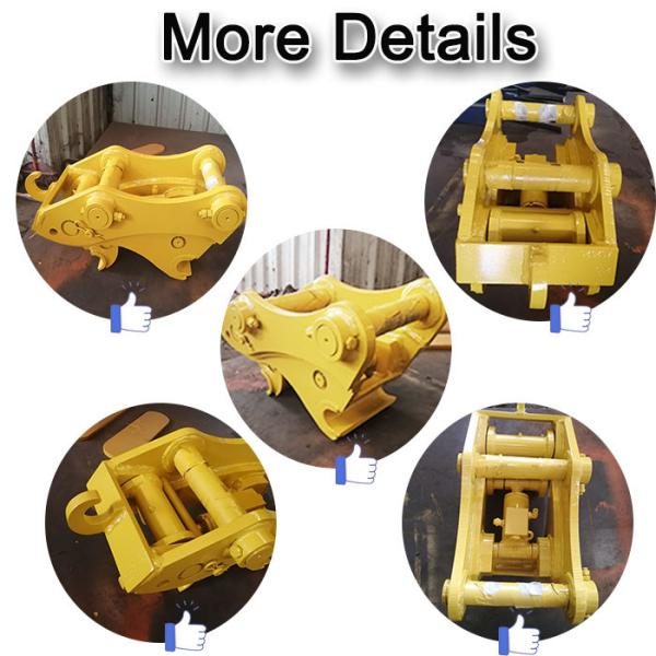 Hydraulic Quick Hitch Coupler For 1ton 4ton 20ton 50ton Excavator Bucket Attachment