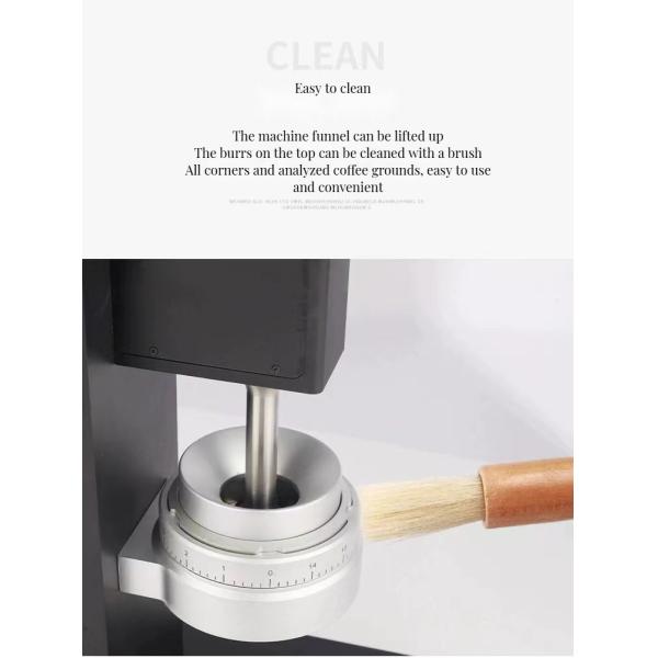 Customized Size 83mm Conical Burr Coffee Grinder Hand Crank Aluminum Alloy Body for Coffee Tea Tools