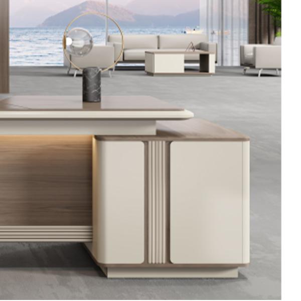 Office Furniture L Shape Mdf Boss Manager Ceo Executive Table Desk Computer Study Table