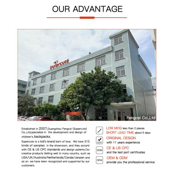 Supercute Cartoon Pattern Children Book Bags Students Lightweight School Backpack