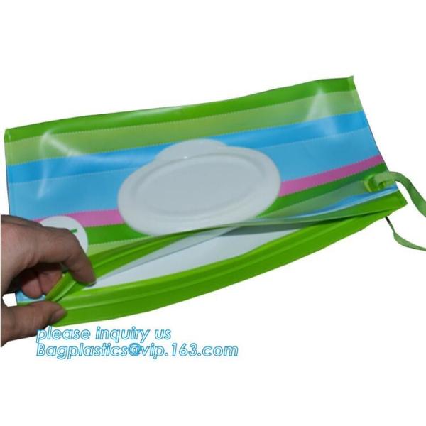 Travel wipes case reusable wet wipe bag travel wipes dispenser wipe, eco-friendly lovely baby wet wipe bag, wipes pouch