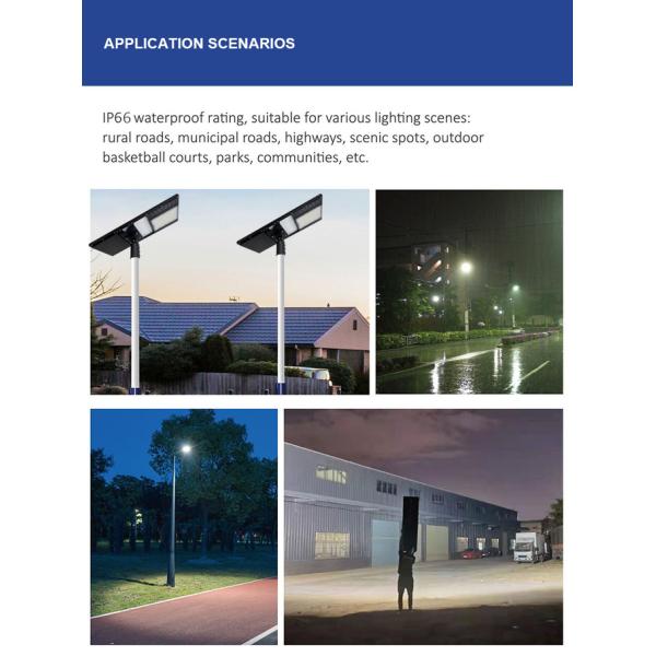 Waterproof All in One Solar Powered Led Street Light Ip65 Solar Garden Light