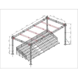 Football Sports Steel Grandstand Aluminum Stadium Layer Bleachers Seating