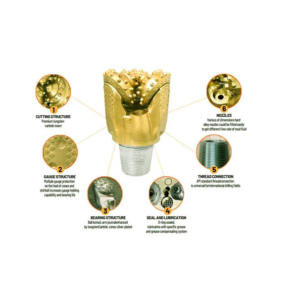 Oil Well Bit 8-1/2" Tricone Drill Bit Of oilfield Drilling Equipment