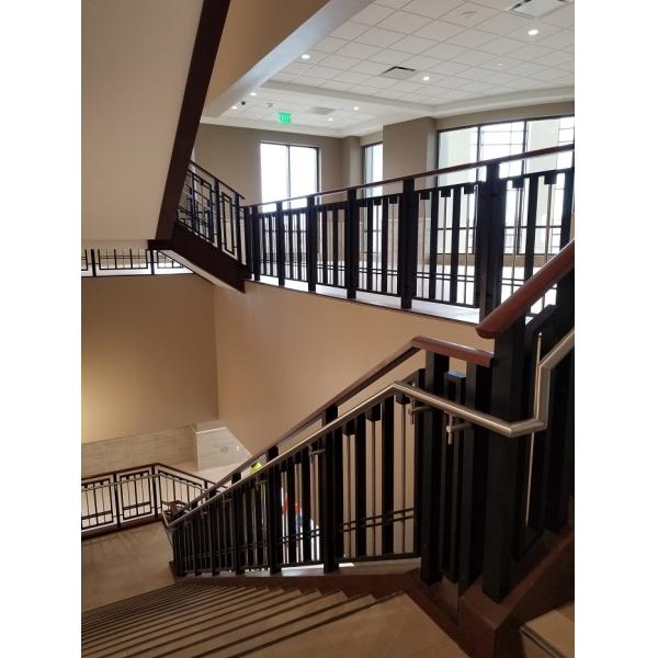 Adjustable Wood Stair Handrail Supports , High Durability Wood Railing Parts