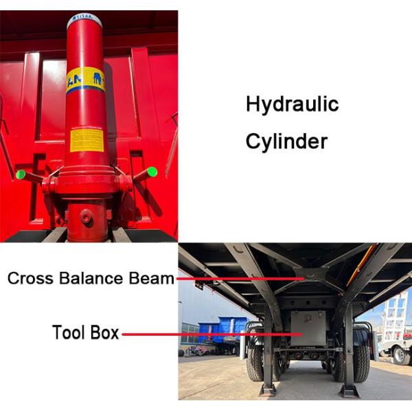 TITAN 35CBM Best 3 Axle End Dump Trailer for Sale