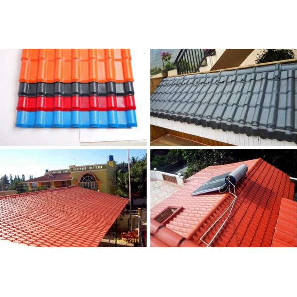 Orange Color Or Customizable PVC Synthetic Resin Roofing Sheet Tiles