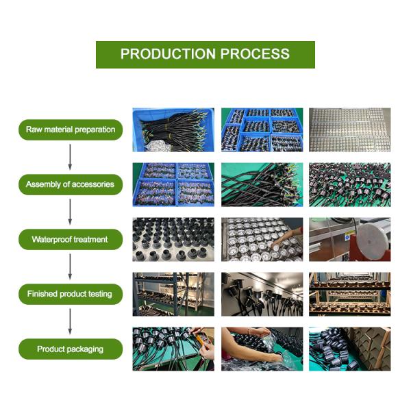 Square LED landscape light showing different angle