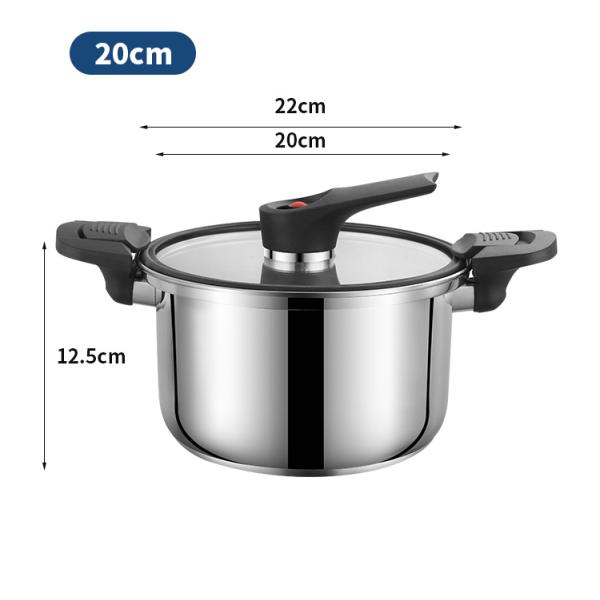 Custom Kitchen Pressure Cooker 24cm 304 Stainless Steel Pressure Cooker