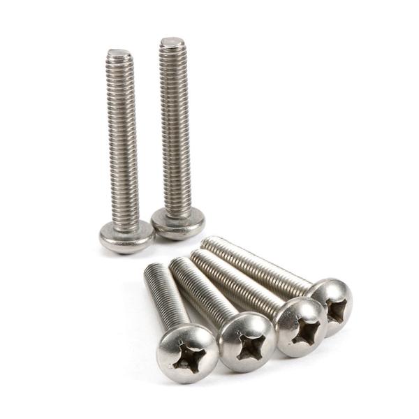 Stainless Steel Pan Head Phillips Screws DIN7985 Stainless Steel Cross Recessed Pan Head Screws