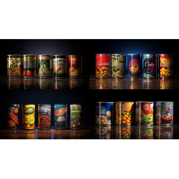 0.18mm 0.20mm Thickness Tin Food Cans With Tinplate Material