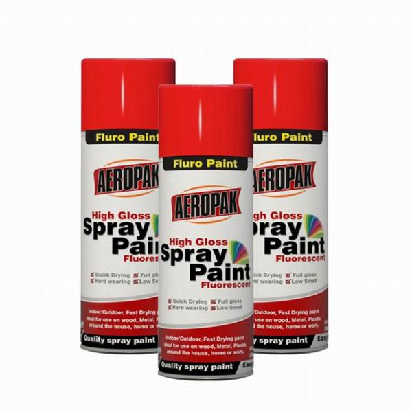 450ML Aerosol Spray Paint Tinplate Can AEROPAK ISO9001 Fluorescent