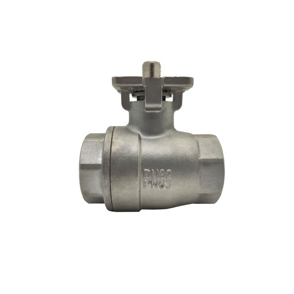 Electric High Pressure Two Piece Ball Valve With Internal Teeth
