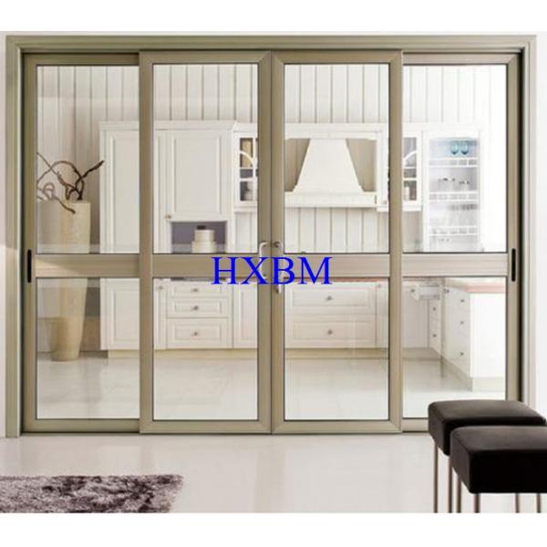 Tempered Clear Glass Aluminum Sliding Windows 6063 -T5 Aluminum Profile For Townhouses