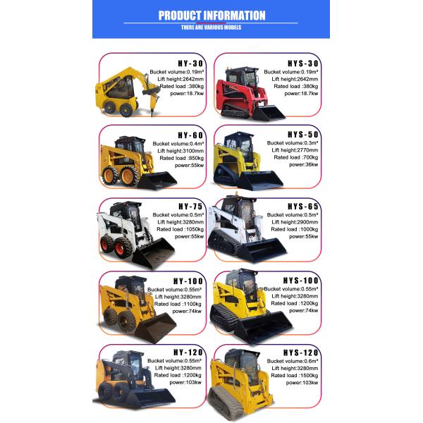 35hp Mini Skid Steer Loader Exw Works Skid Steer Loader Brand New Small Crawler Front End Loader with Cabin